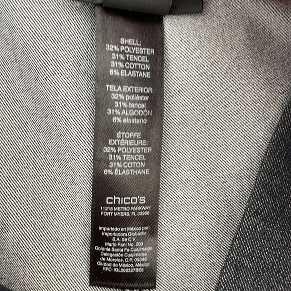 Chico’s Women’s So Slimming Crop Pull-On Pants M (8/10) - Picture 6 of 7